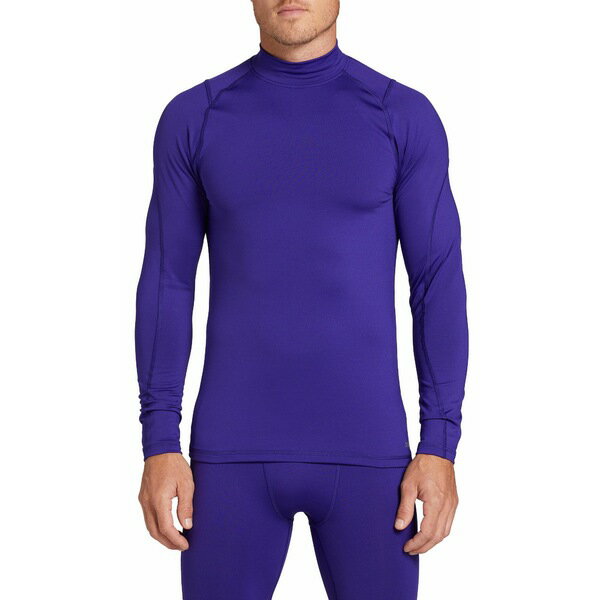 DSG Y Vc gbvX DSG Men's Cold Weather Compression Mock Neck Long Sleeve Shirt Team Purple