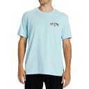 ビラボン メンズ シャツ トップス Billabong Men's Arch Fill T-Shirt Coastal Blue