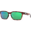 コスタデルマール メンズ サングラス・アイウェア アクセサリー Costa Del Mar Palmas Polarized Sunglasses Coral Tortoise/Green Mirror