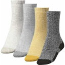 アルパインデザイン レディース 靴下 アンダーウェア Alpine Design Women's Performance Hiker Crew Socks - 4 Pack Gold Multi