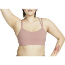 ナイキ レディース カットソー トップス Nike Women's Dri-FIT Alate Low Support Sports Bra Red Stardust