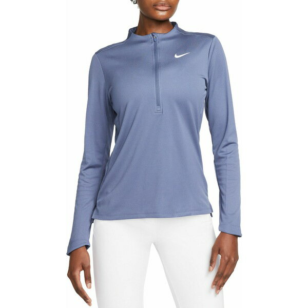 iCL fB[X Vc gbvX Nike Women's Dri FIT UV Advantage 1/2 Zip Golf Top Diffused Blue