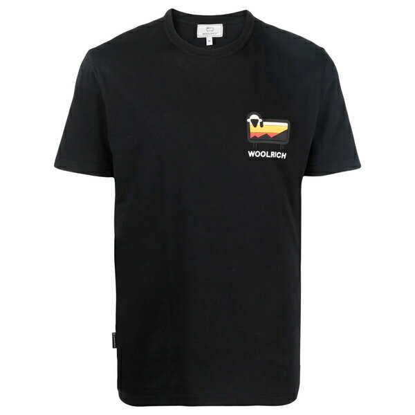 ウール リッチ メンズ Tシャツ トップス ロゴ Tシャツ black