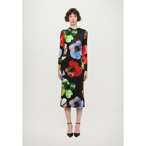スティーヌ・ゴヤ レディース ワンピース トップス LONG SLEEVE - Jersey dress - watercolor bloom スティーヌ・ゴヤ レディース ワンピース トップス LONG SLEEVE - Jersey dress - watercolor bloom