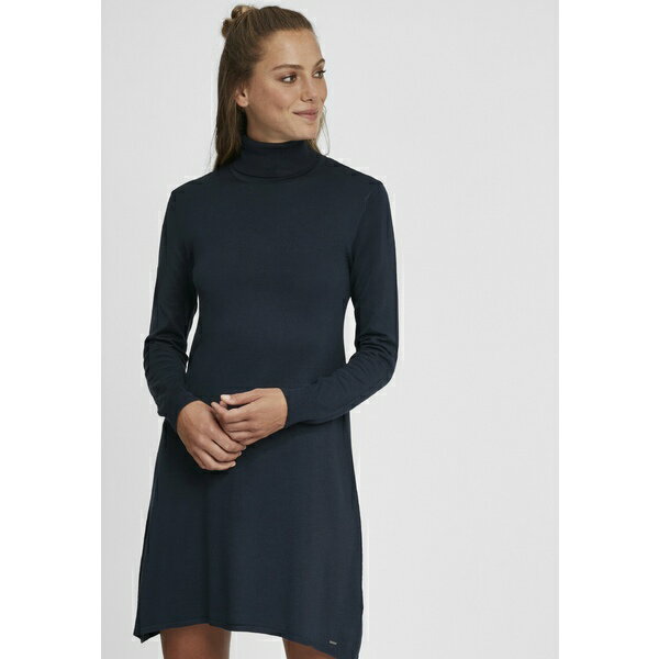 オックスモ レディース ワンピース トップス OXWINALA - Strickkleid - Jumper dress - total eclipse