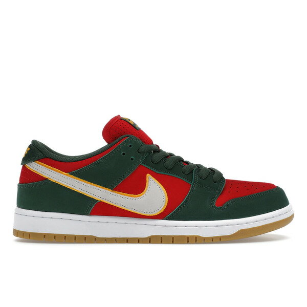 Nike ナイキ メンズ スニーカー 【Nike SB Dunk Low Pro PRM Seattle Supersonics】 サイズ US_8(26.0cm) Fir/White/University Gold/Fire Red