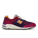 New Balance ニューバランス メンズ スニーカー 【New Balance 990v2 MiUSA Teddy Santis Purple Yellow】 サイズ US_M_4 Purple/Yellow(4)