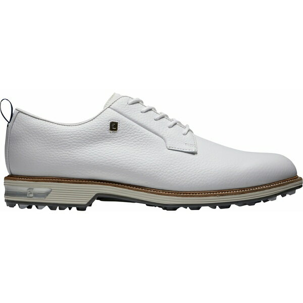 եåȥ祤   ݡ FootJoy Men's DryJoys Field Premiere Series Spikeless Golf Shoes White/Light Grey