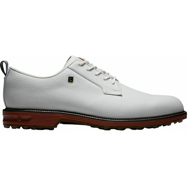 եåȥ祤   ݡ FootJoy Men's DryJoys Field Premiere Series Spikeless Golf Shoes White/Red