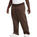 iCL fB[X JWApc {gX Nike Women's Sportswear Plus Size Phoenix Fleece Wide Leg Pants Baroque Brown