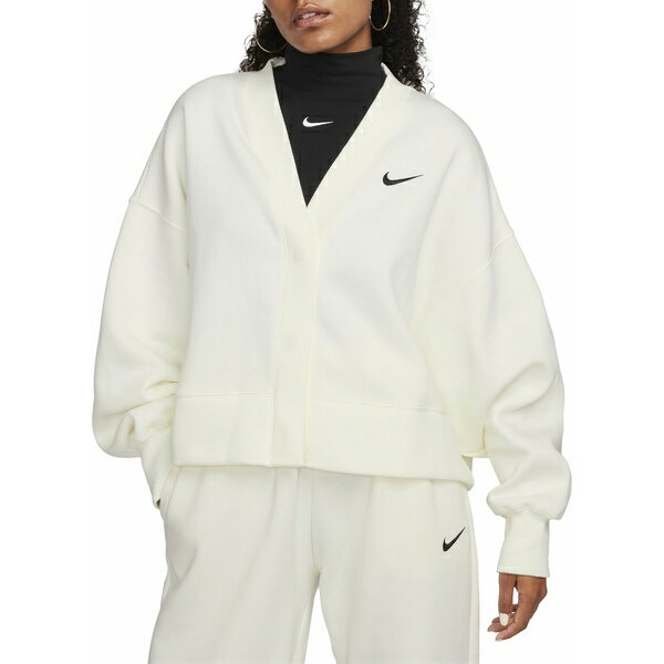 ナイキ レディース シャツ トップス Nike Sportswear Women 039 s Phoenix Fleece Over-Oversized Cardigan Sail