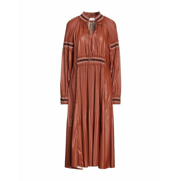 【送料無料】 ビートライス レディース ワンピース トップス Midi dresses Brown