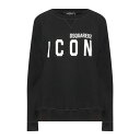 【送料無料】 ディースクエアード レディース パーカー・スウェットシャツ アウター Sweatshirts Black