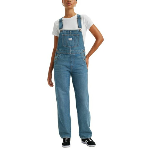 リーバイス レディース カジュアルパンツ ボトムス Women's Vintage-Style Cotton Denim Overalls Fresh Perspective リーバイス レディース カジュアルパンツ ボトムス Women's Vintage-Style Cotton Denim Overalls Fresh Perspective