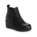 ムクルクス レディース ブーツ シューズ Women's England Oxford Wedge Booties Black