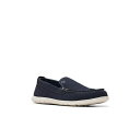 クラークス メンズ スリッポン・ローファー シューズ Men's Collection Flexway Step Slip On Shoes Navy Suede(4)