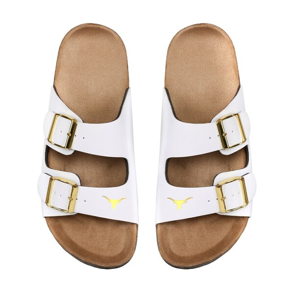 楽天astyフォコ レディース サンダル シューズ Texas Longhorns FOCO Women's Double Buckle Sandals