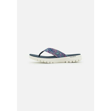 スケッチャーズ レディース サンダル シューズ ON THE GO FLEX - T-bar sandals - navy/multi-coloured