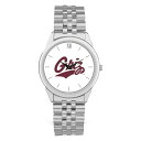 W[fB Y rv ANZT[ Montana Grizzlies Team Logo Rolled Link Bracelet Wristwatch -