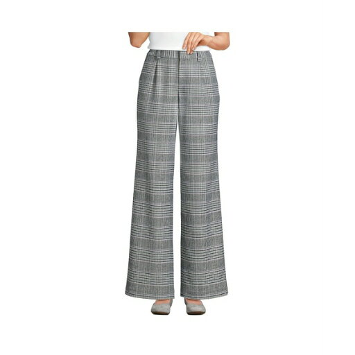 ランズエンド レディース カジュアルパンツ ボトムス Women's Brushed Flannel High Rise Pleated Wide Leg Pants Pink amethyst glen plaid ランズエンド レディース カジュアルパンツ ボトムス Women's Brushed Flannel High Rise Pleated Wide Leg Pants Pink amethyst glen plaid