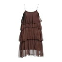 【送料無料】 ファイブルー レディース ワンピース トップス Mini dresses Brown