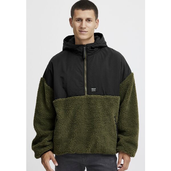 ソリッド メンズ ジャケット&ブルゾン アウター SDMARCO - Fleece jacket - ivy green