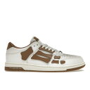AMIRI アミリ メンズ スニーカー 【AMIRI Skel Top Low White Brown White】 サイズ US_10(28.0cm) Whi...