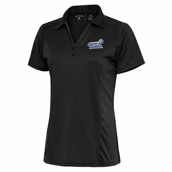 AeBOA fB[X |Vc gbvX Kannapolis Cannon Ballers Antigua Women's Tribute Polo Charcoal