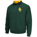 コロシアム メンズ パーカー・スウェットシャツ アウター Baylor Bears Colosseum Tortugas QuarterZip Sweatshirt Green