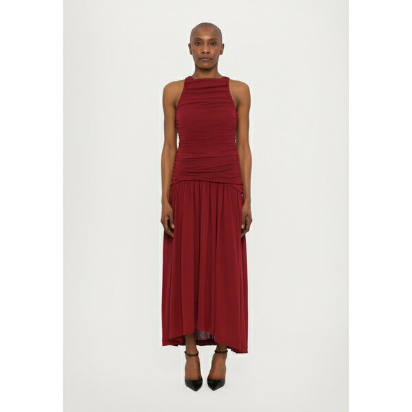 バイト スタジオズ レディース ワンピース トップス EVIDENTE SHOULDER DRESS - Jersey dress - beetroot