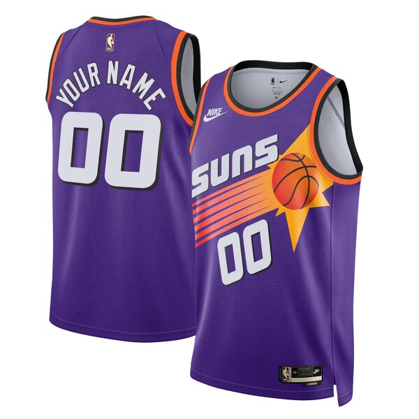ナイキ メンズ ユニフォーム トップス Phoenix Suns Nike Unisex 2022/23 Custom Swingman Jersey Classic Edition Purple