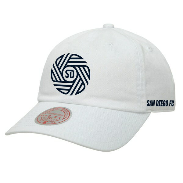 ミッチェル＆ネス ミッチェル&ネス メンズ 帽子 アクセサリー San Diego FC Mitchell & Ness Unisex Flow Adjustable Dad Hat White