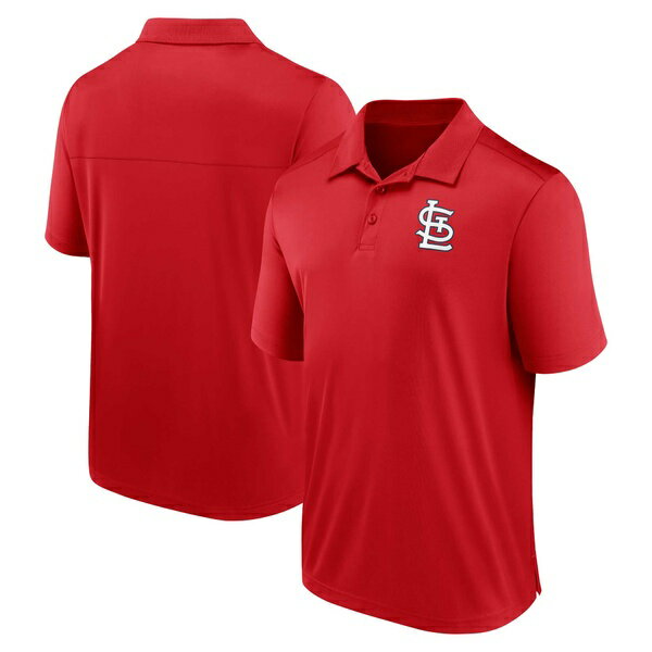t@ieBNX Y |Vc gbvX St. Louis Cardinals Fanatics Branded Logo Polo Red