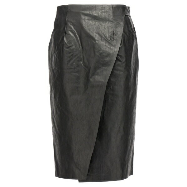 カッスル エディションズ レディース スカート ボトムス 'wrap Skirt Oil' Skirt Black