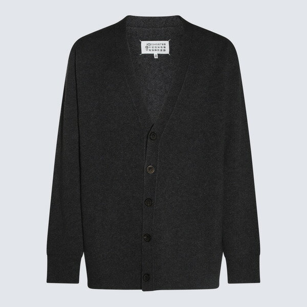 マルタンマルジェラ メンズ ニット&セーター アウター Grey Wool Knitwear BLACK