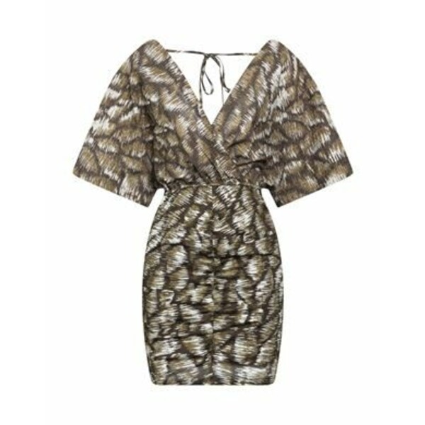 【送料無料】 ブランドユニーク レディース ワンピース トップス Mini dresses Green