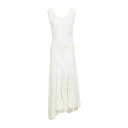 【送料無料】 マリーン セル レディース ワンピース トップス Midi dresses White(4)