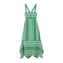 【送料無料】 アーデム レディース ワンピース トップス Midi dresses Green