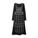 【送料無料】 エリア レディース ワンピース トップス Midi dresses Black