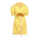 【送料無料】 ラ セメーヌ パリ レディース ワンピース トップス Mini dresses Yellow