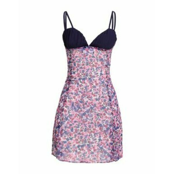 【送料無料】 ラ セメーヌ パリ レディース ワンピース トップス Mini dresses Purple