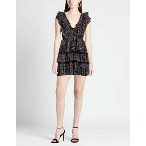【送料無料】 アニエバイ レディース ワンピース トップス Mini dresses Black