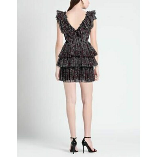 【送料無料】 アニエバイ レディース ワンピース トップス Mini dresses Black