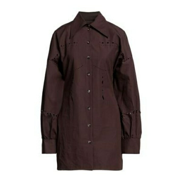 【送料無料】 ナヌーシュカ レディース ワンピース トップス Mini dresses Brown