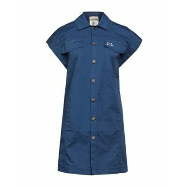 【送料無料】 セミクチュール レディース ワンピース トップス Mini dresses Blue
