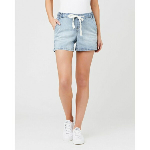 ライプ マタニティ レディース カジュアルパンツ ボトムス Bailey Light Blue Denim Shorts for Women Light blue