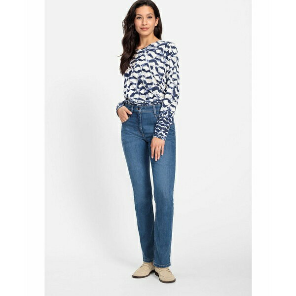 オルセン レディース デニムパンツ ボトムス Women's Mona Fit Slim Power Stretch Leg Jean Blue denim