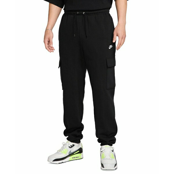 ナイキ メンズ カジュアルパンツ ボトムス Men's Club Fleece Cargo Pants Black/black/white
