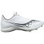 サッカニー レディース 陸上 スポーツ Saucony Women's Velocity MP Track and Field Shoes White/Silver