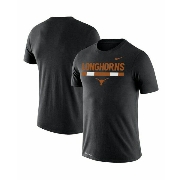 ナイキ メンズ Tシャツ トップス Men's Black Texas Longhorns Team Dna Legend Performance T-shirt Black